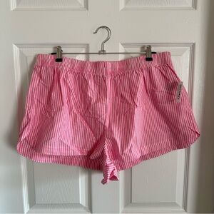 Old Navy NWT Pink Stripe Pajama PJ Shorts Size Large
